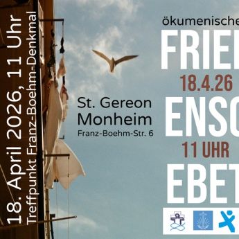 Flyer Friedensgebet 18.04.2026
